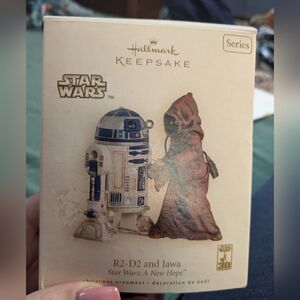 Hallmark Keepsake Christmas Ornament 2007 R2-D2 and Jawa Star Wars: A New Hope